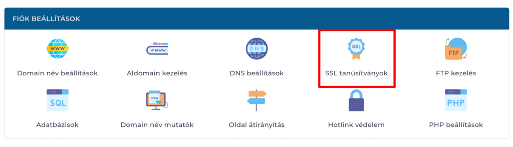 ssl tanúsítvány