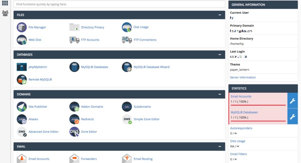 cpanel